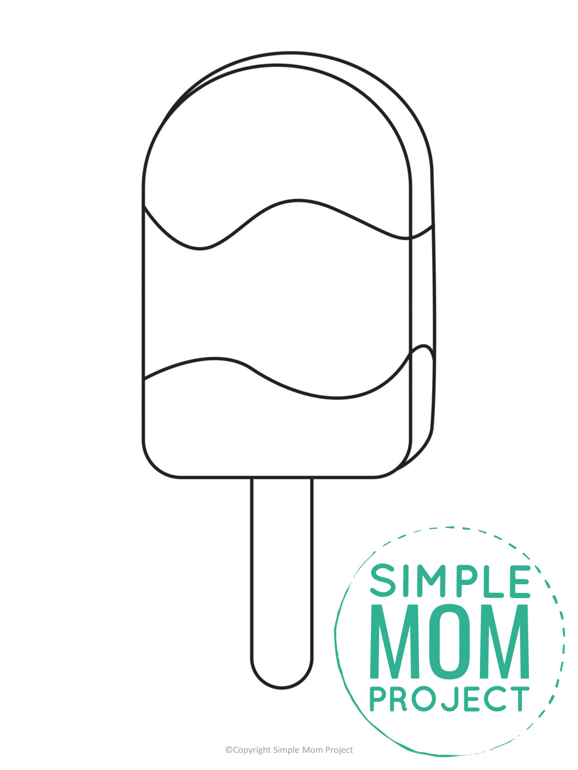 Free printable popsicle template â simple mom project