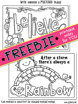 Printable fun freebies for kids by dj inkers