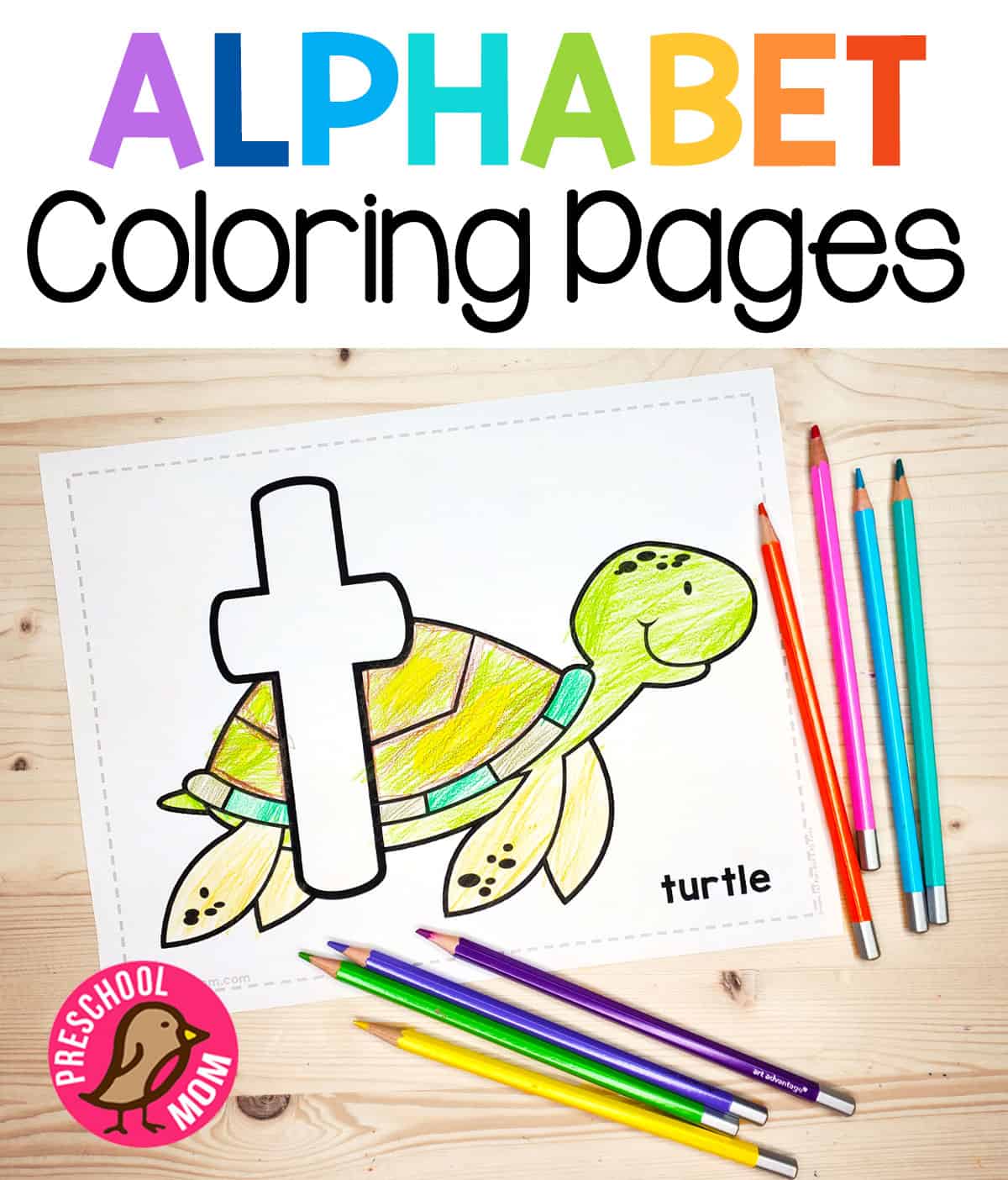 Alphabet coloring pages