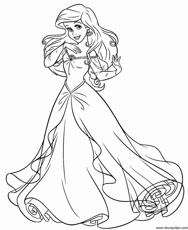 Excellent photo of ariel coloring page