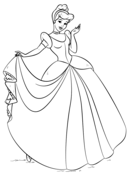 Cinderella coloring pages free coloring pages