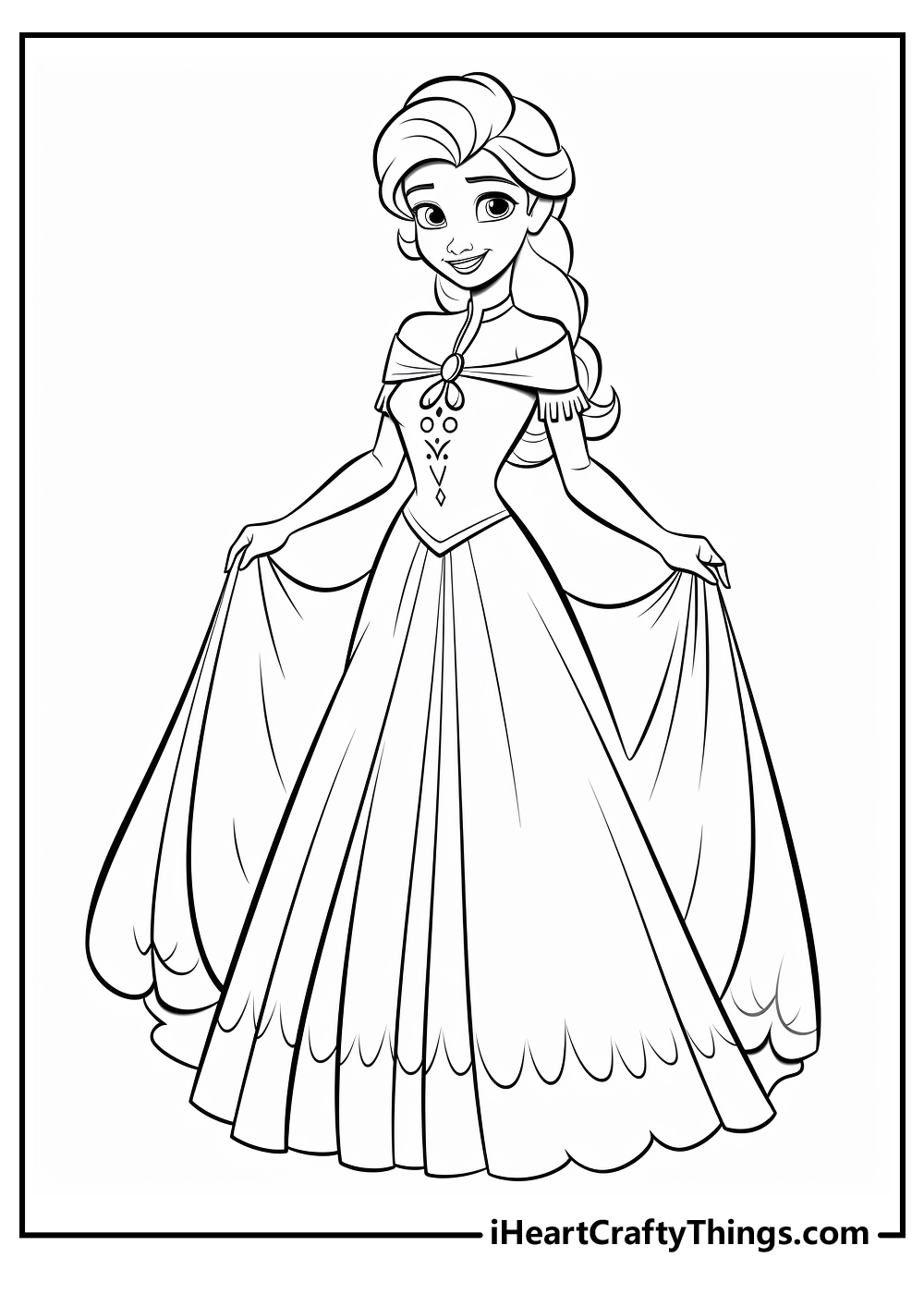 Elsa coloring pages free printables