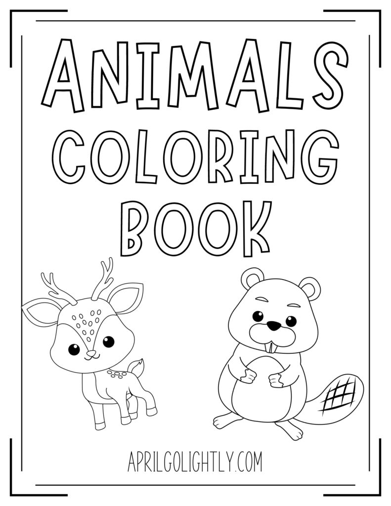 Free printable animals coloring book