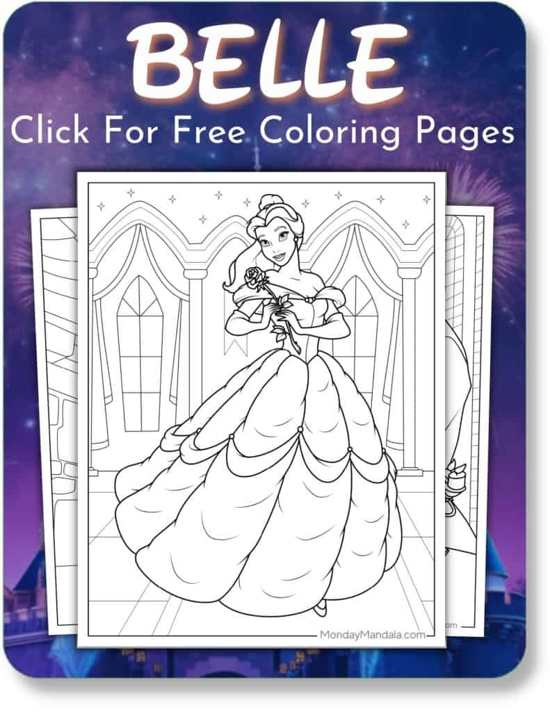 Disney coloring pages free pdf printables