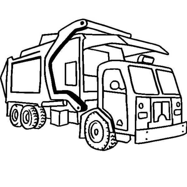 Garbage truck coloring pages truck coloring pages monster truck coloring pages garbage truck