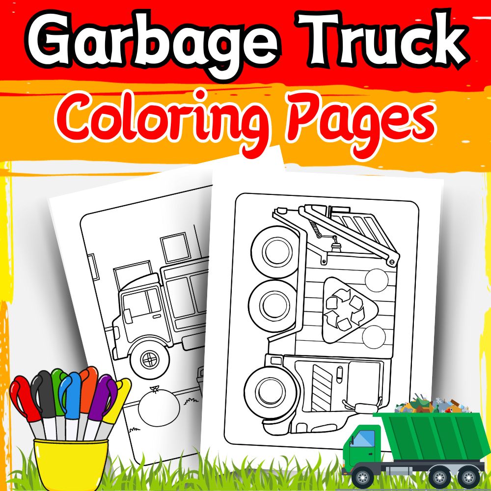 Eco heroes on wheels garbage truck coloring pages for earth day made by teachers