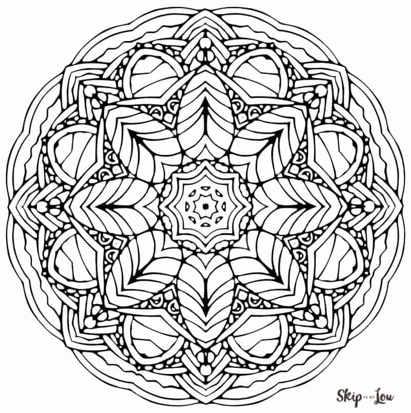 Color your stress away with mandala coloring pages skip to my lou