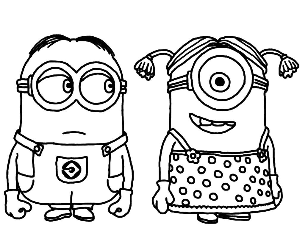 Minion coloring pages printable for free download