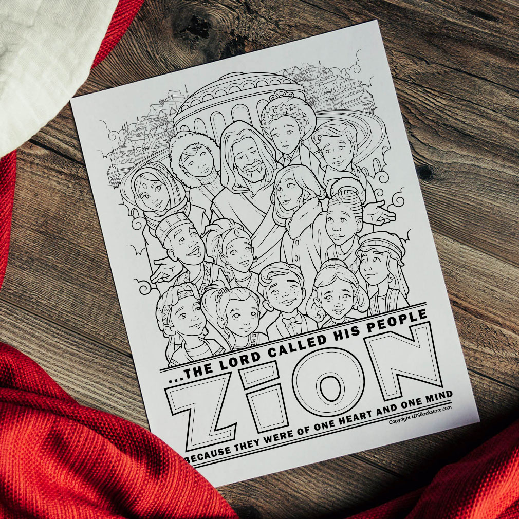 The lord called his people zion coloring page