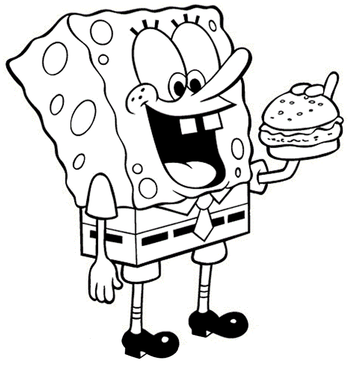 Free printable spongebob squarepants coloring pages for kids