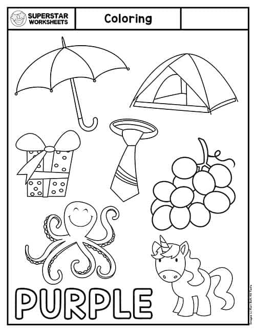 Coloring worksheets for preschool