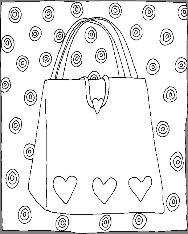Best purse coloring pages for kids