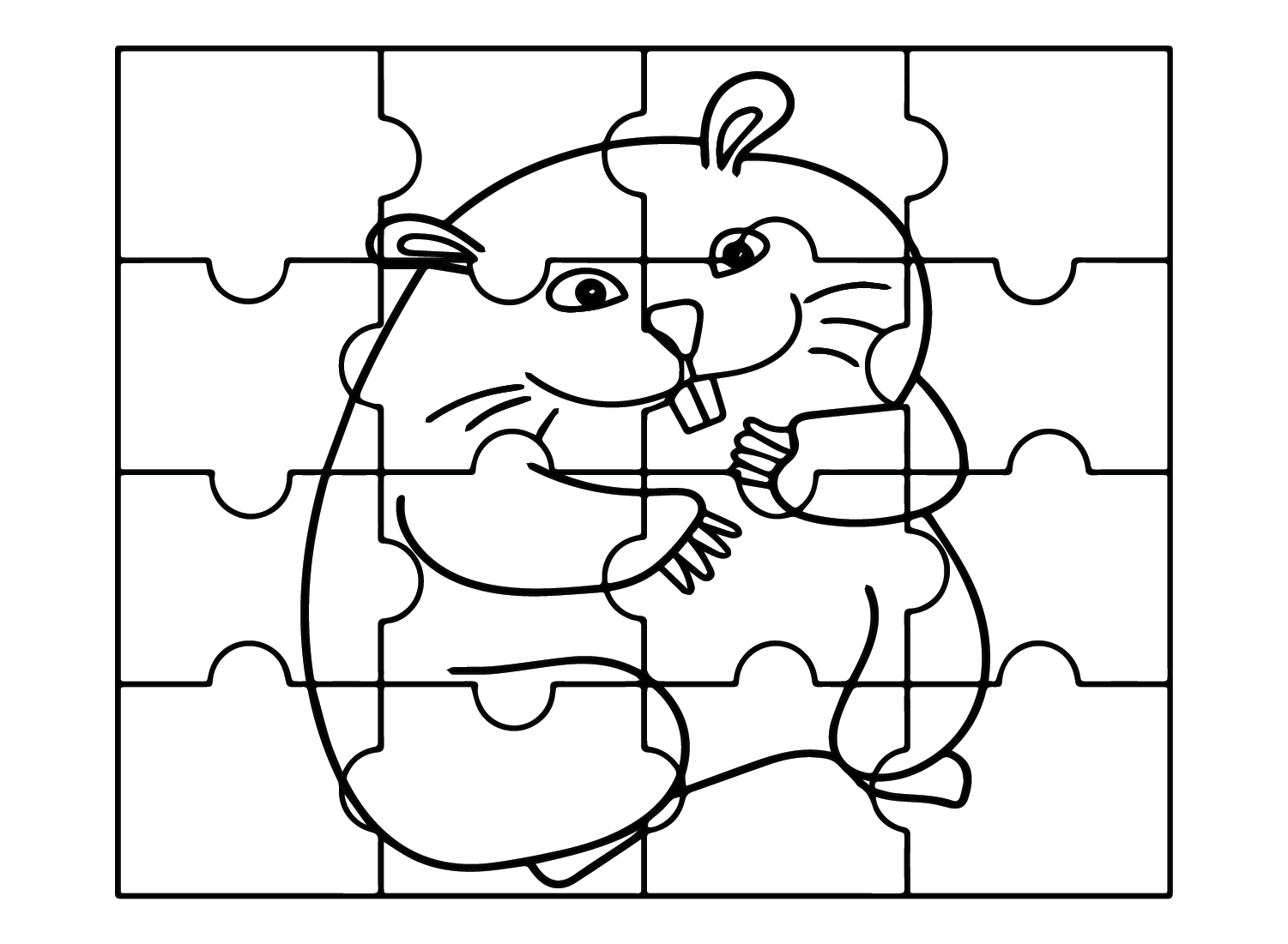 Jigsaw puzzle coloring pages printable for free download