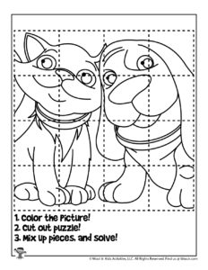 Printable coloring puzzles for kids woo jr kids activities childrens publishing