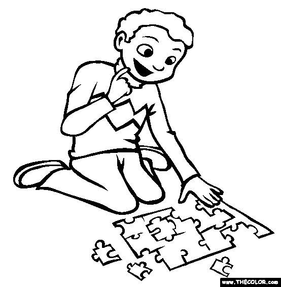 Jigsaw puzzle coloring page free jigsaw puzzle online coloring