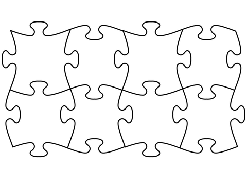 Puzzle pieces coloring page free printable coloring pages