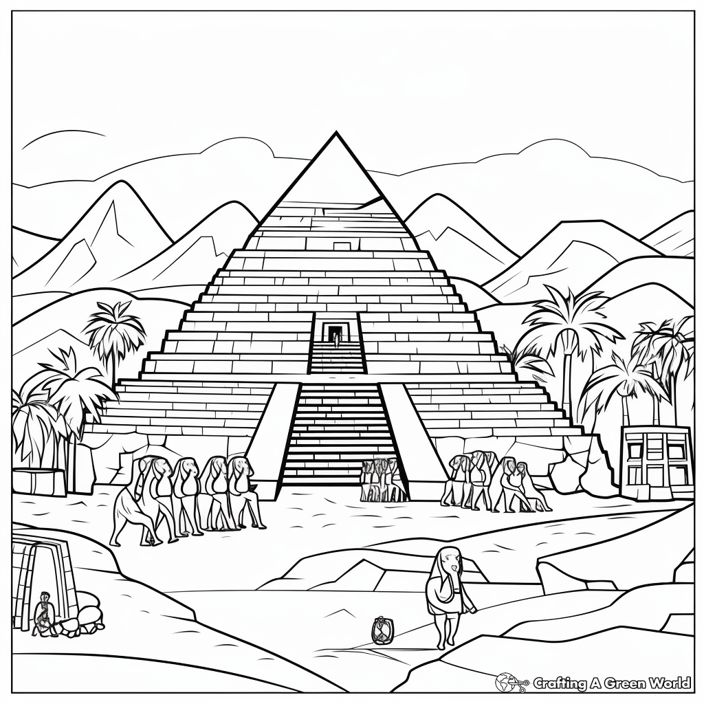 Egyptian coloring pages