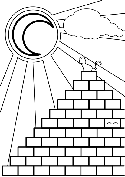 Pyramid coloring pages free printable nurie