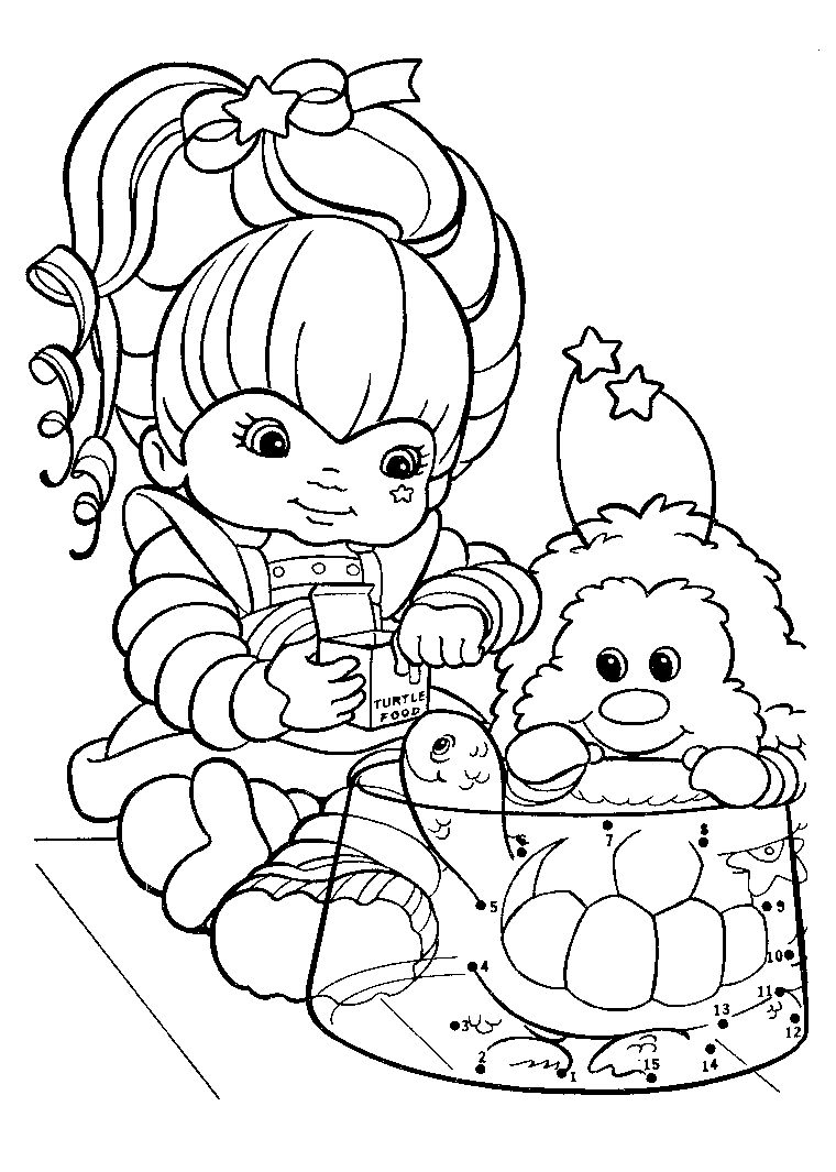 Coloring pages rainbow brite