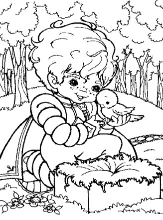 Rainbow brite coloring page