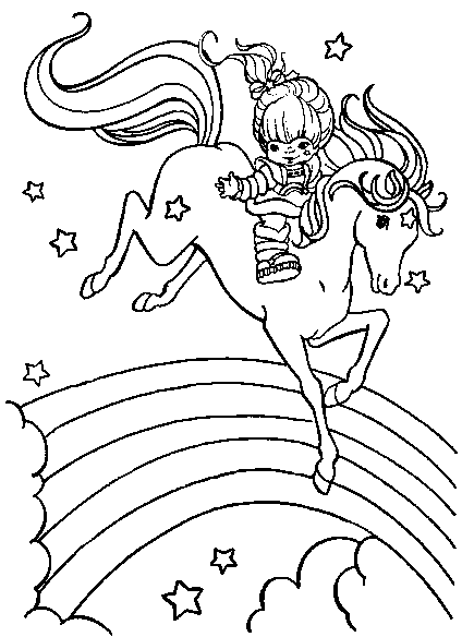 Best rainbow brite coloring pages for kids