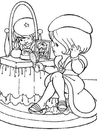 Rainbow brite coloring page