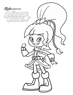 Rainbow brite free coloring pages