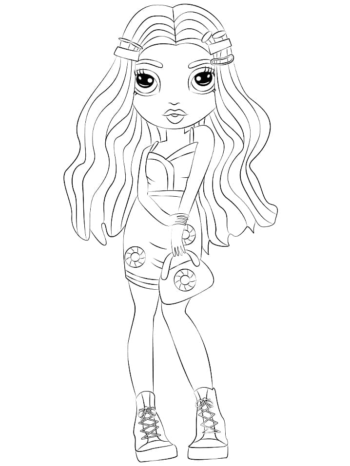 Rainbow high coloring pages printable for free download