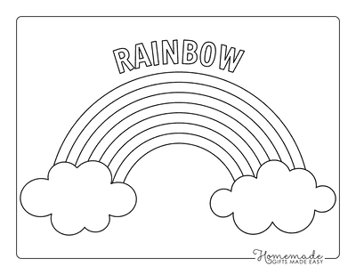 Rainbow coloring pages free printable pdfs