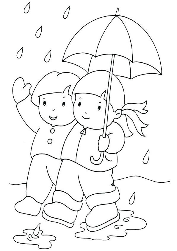Coloring pages happy rainy day coloring pages