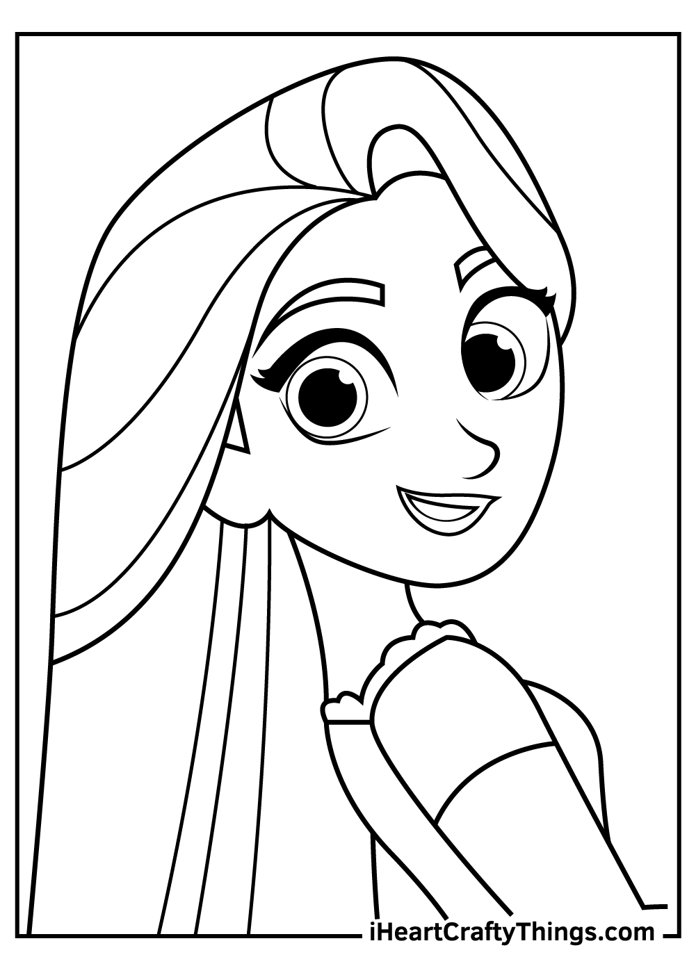 Rapunzel coloring pages free printables