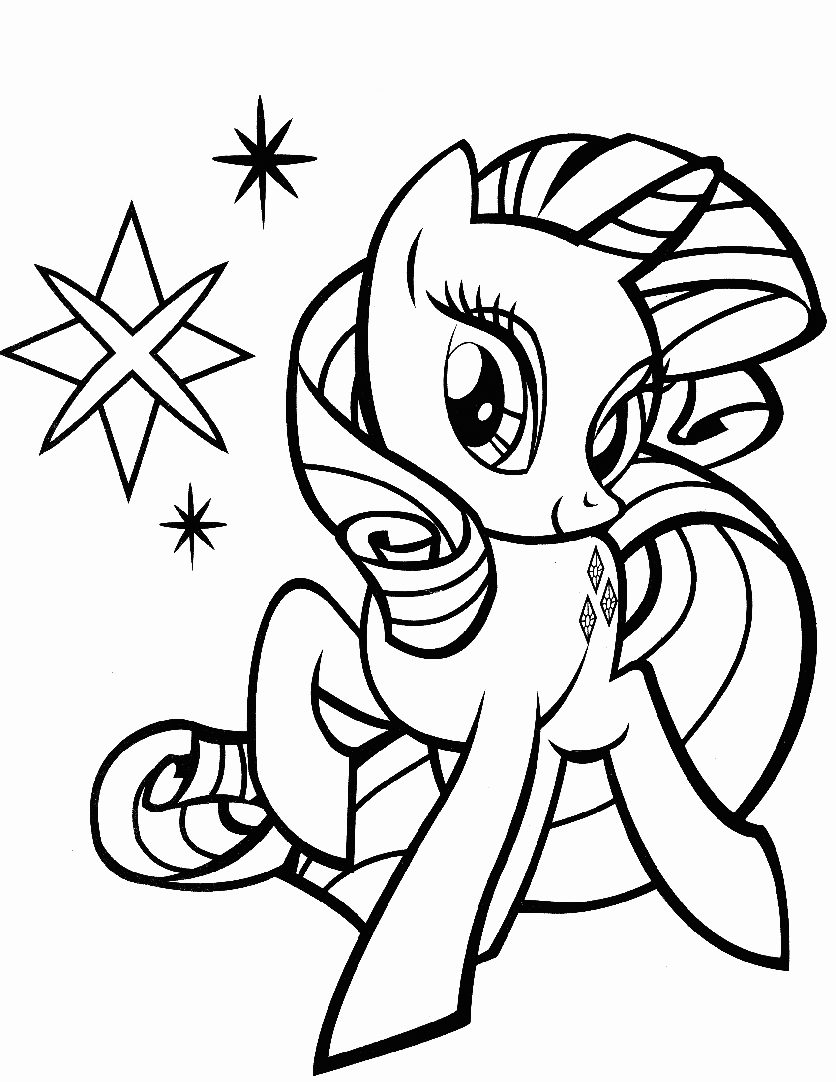 Rarity coloring pages