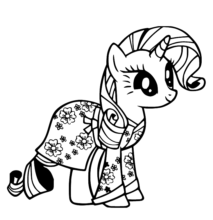 Rarity coloring pages printable for free download