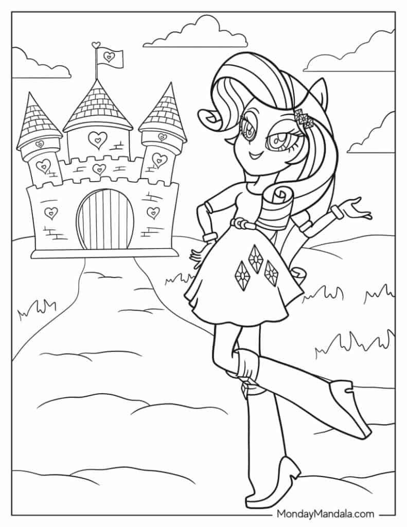 My little pony coloring pages free pdf printables