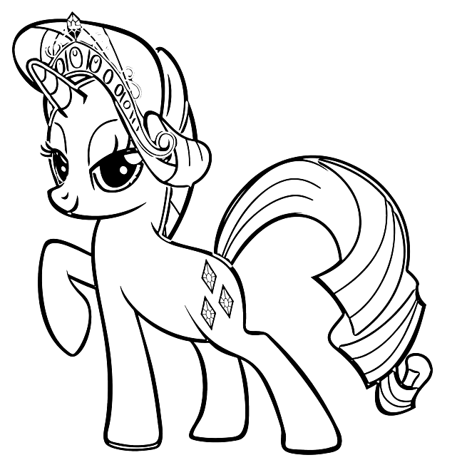 Rarity coloring pages printable for free download