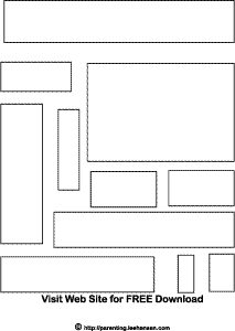 Rectangle shapes coloring sheet