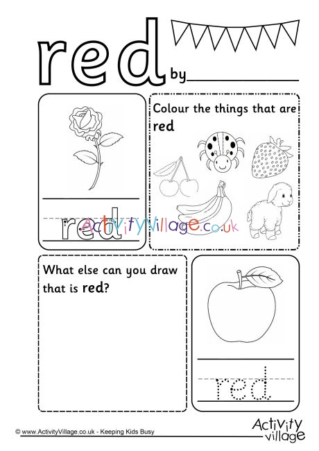 Red lour worksheet