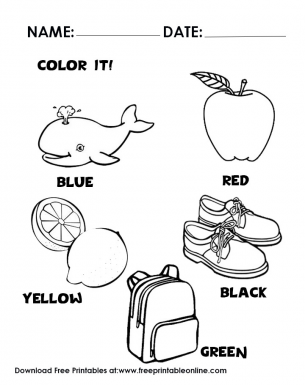 Read and color it the correct color