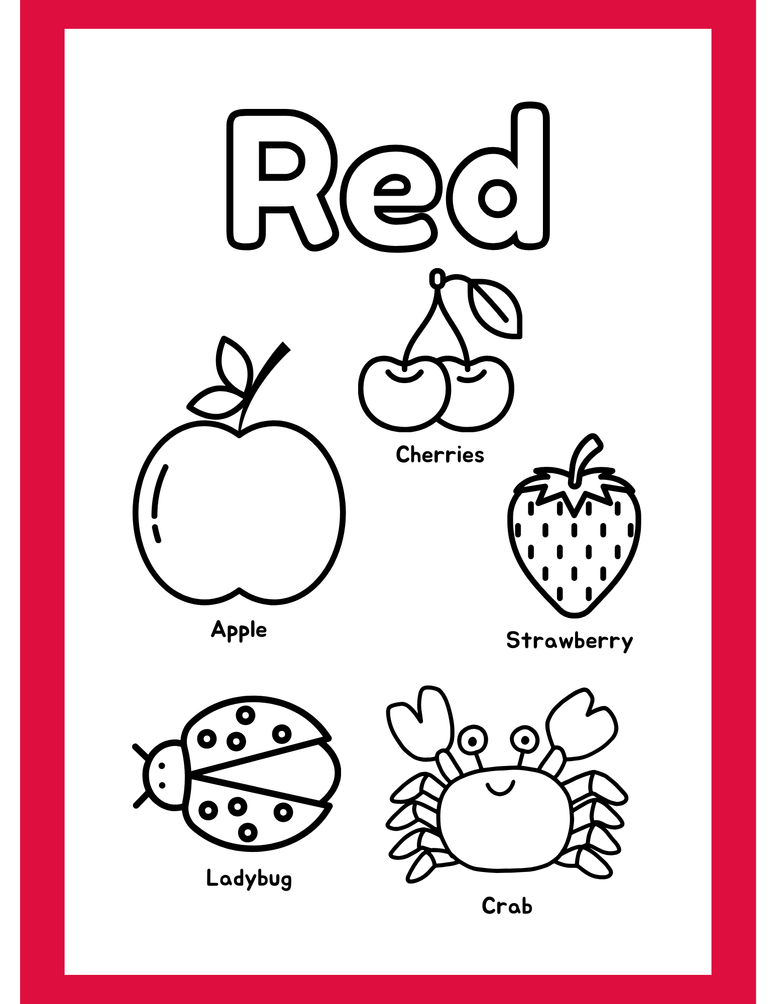 Coloring pages fruits vegetables animals and others