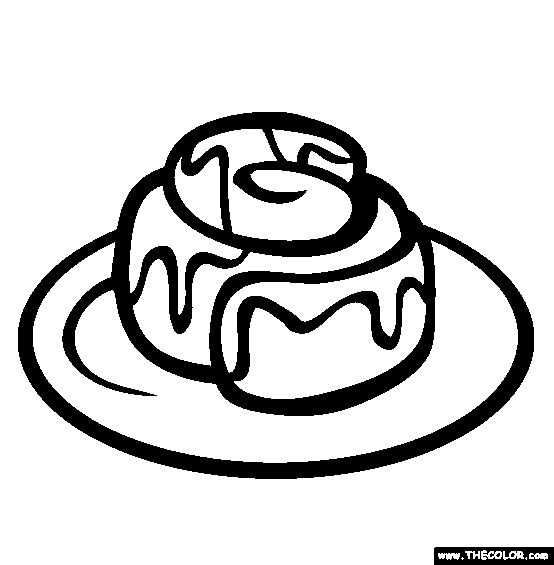 Cinnamon roll coloring page free cinnamon roll online coloring cinnamon rolls coloring pages pictogram design