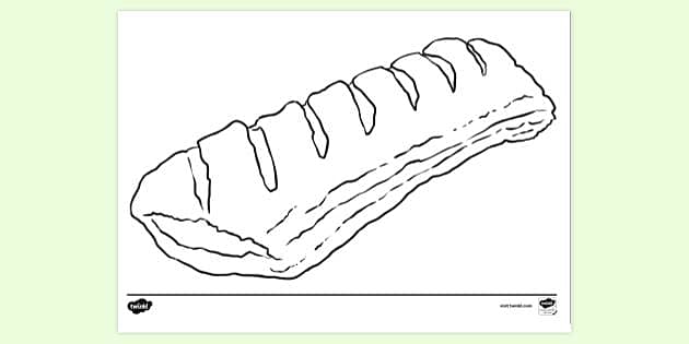 Sausage roll louring sheet teacher made