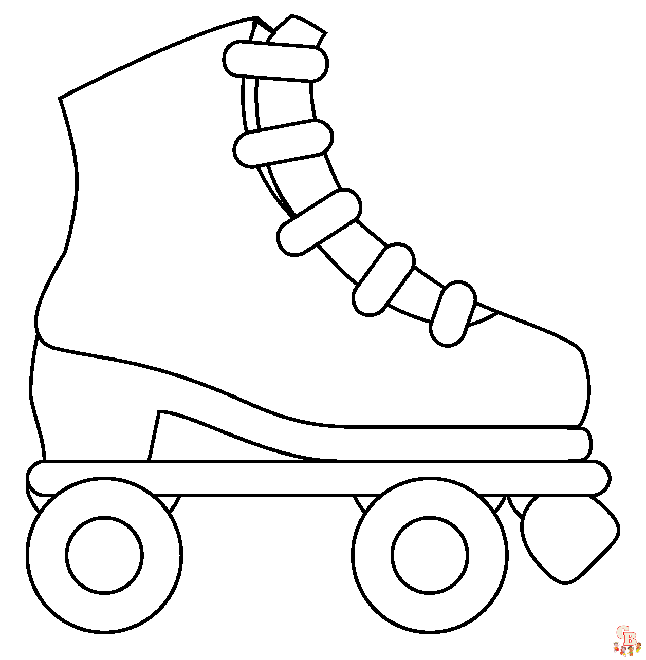 Printable roller skate coloring pages free for kids and adults