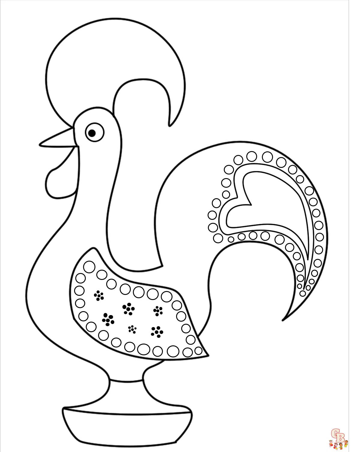 Rooster coloring pages free printable sheets for kids