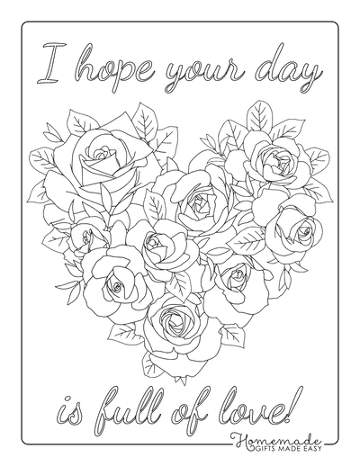 Best heart coloring pages for kids adults