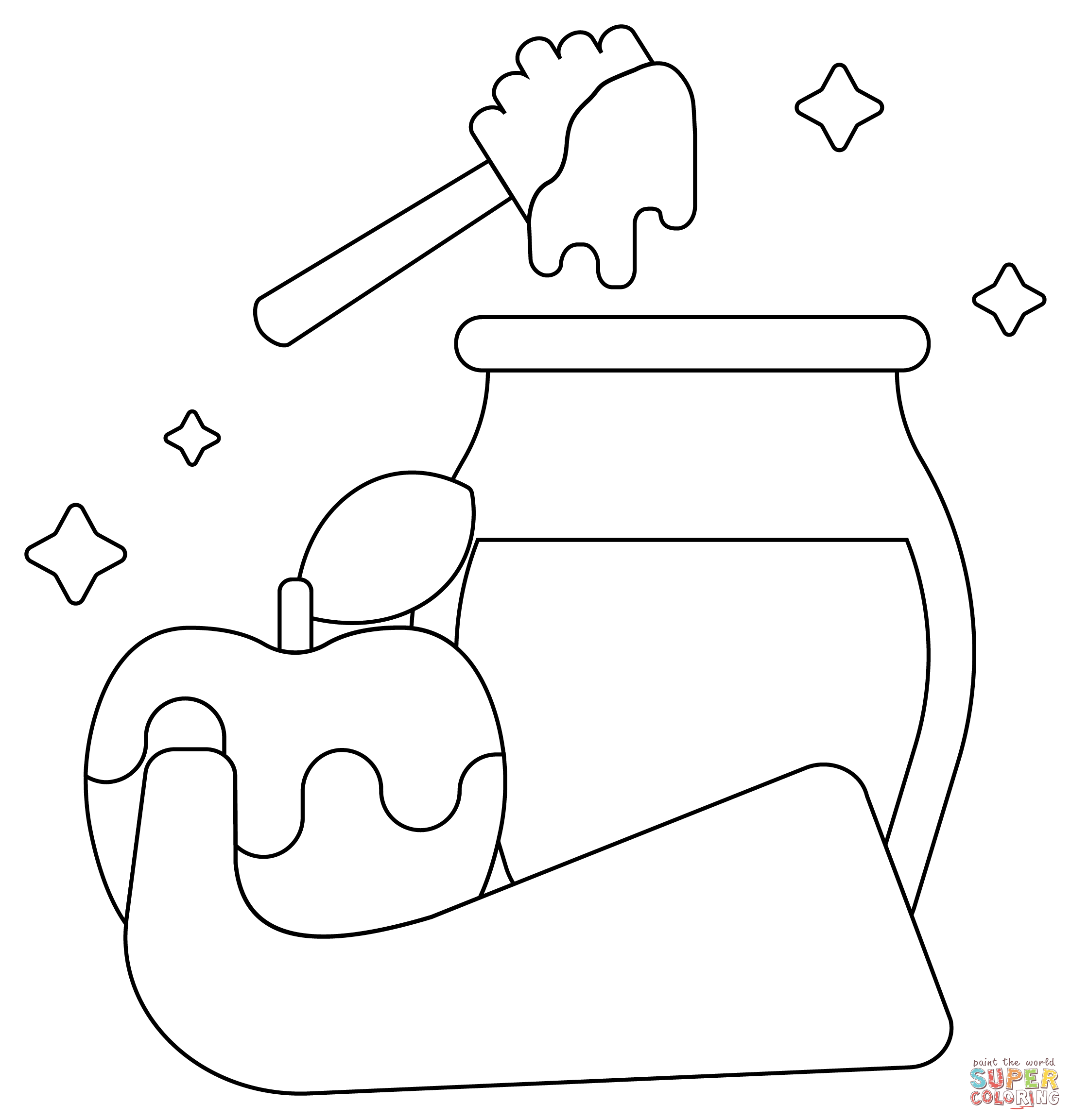 Rosh hashanah coloring page free printable coloring pages