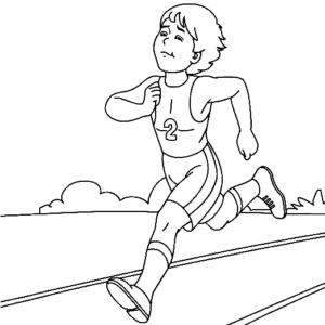 Running coloring pages printable for free download