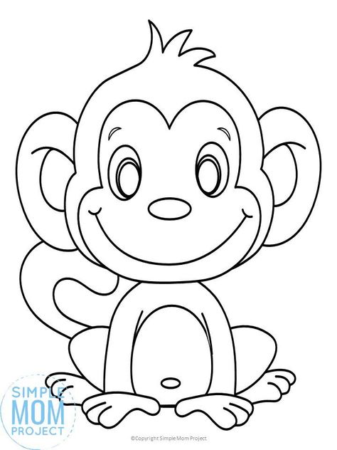 Best monkey coloring pages ideas monkey coloring pages monkey crafts coloring pages