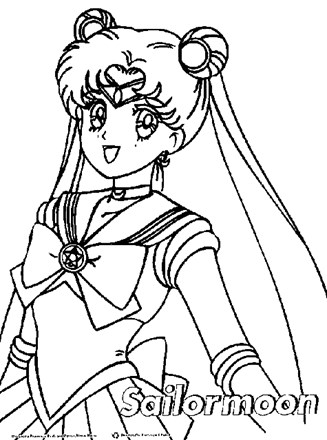 Sailor moon coloring page