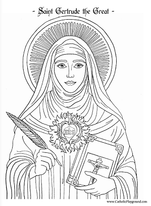 Saints coloring pages â catholic playground