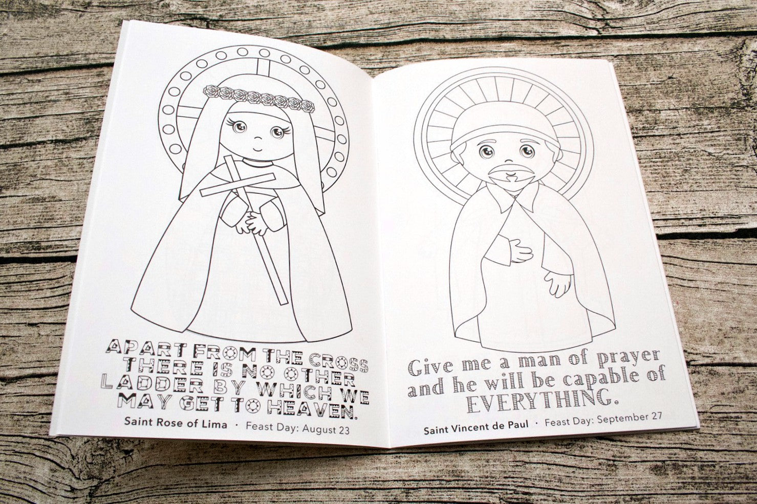 Catholic saints coloring book â heavenly fabric shop